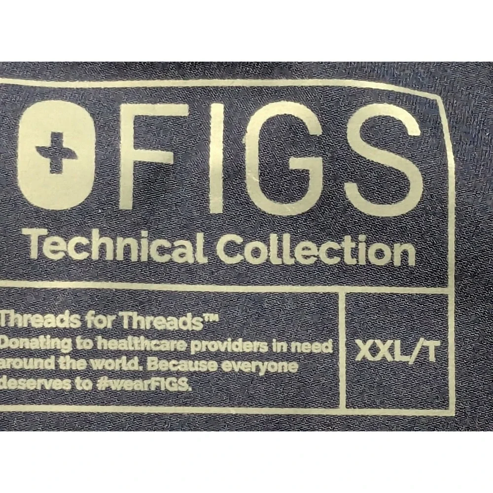 FIGS Technical Collection Navy Blue Scrub Jogger Pants XXL Tall W18SW2005T Mens